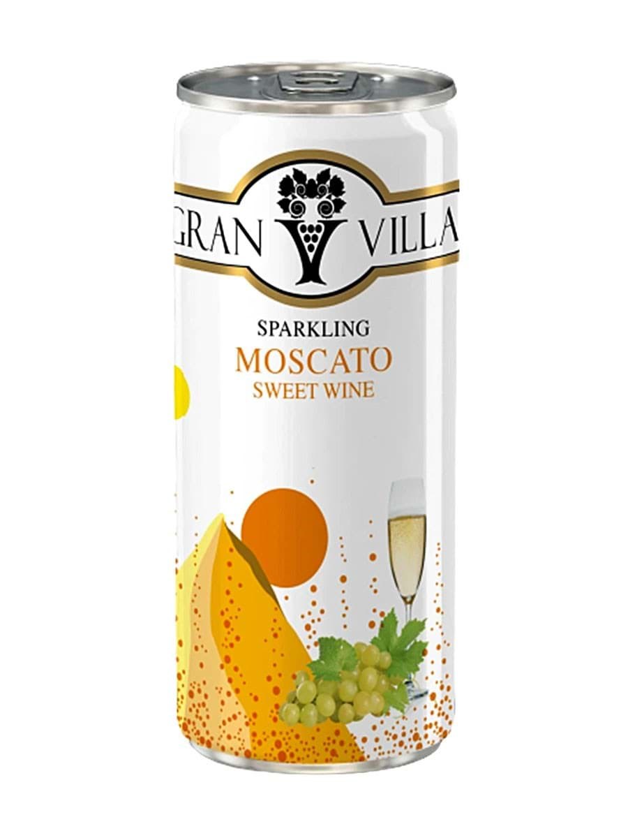 Vang Moscato Bianco Sparkling Sweet White In White Flute